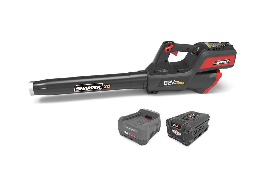 Snapper XD 82V MAX 550 CFM Cordless Leaf Blower Kit with 2.0 Battery & Rapid Charger, 1687879, SXDBL82K