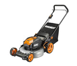 WORX WG751 40V 19'' Cordless Lawn Mower, 2 Batteries and Charger Included