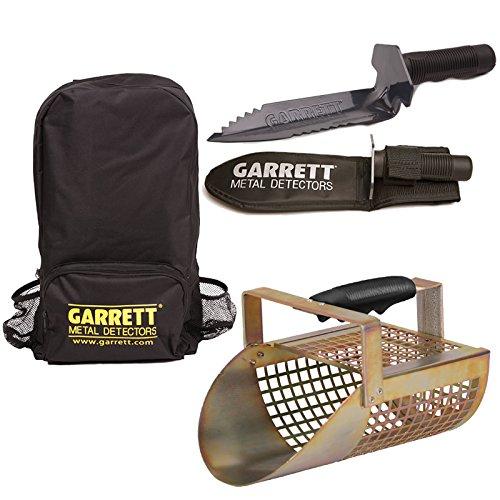 Garrett Backpack + Garrett Metal Sand Scoop + Garrett Edge Digger