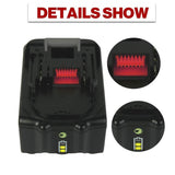 2 Pack 18V 6.0Ah BL1860B Lithium Battery Replace for Makita 18V Battery BL1860 BL1850 BL1840 BL1830 LXT-400 18-VoltCordless Power Tools Batteries with LED Power Display