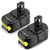 Replacement for Ryobi 18V Battery 6.0Ah Lithium Ion ONE+ Plus P102 P103 P104 P105 P107 P108 P109 P122 Cordless Tools 2Pack