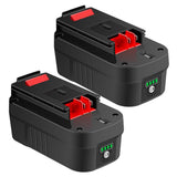 2 Pack Sankeup Lithium-ion 3000mAh 18Volt HPB18 Replacement Battery Compatible with Black and Decker HPB18 HPB18-OPE 244760-00 A1718 FS18FL FSB18 Firestorm Black and Decker 18 Volt Battery