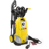 XtremepowerUS Electric Pressure Washer w/Hose Reel Jet Wand Nozzle Adapter Built-in Soap Dispenser 2000 PSI 1.7 GPM, Yellow