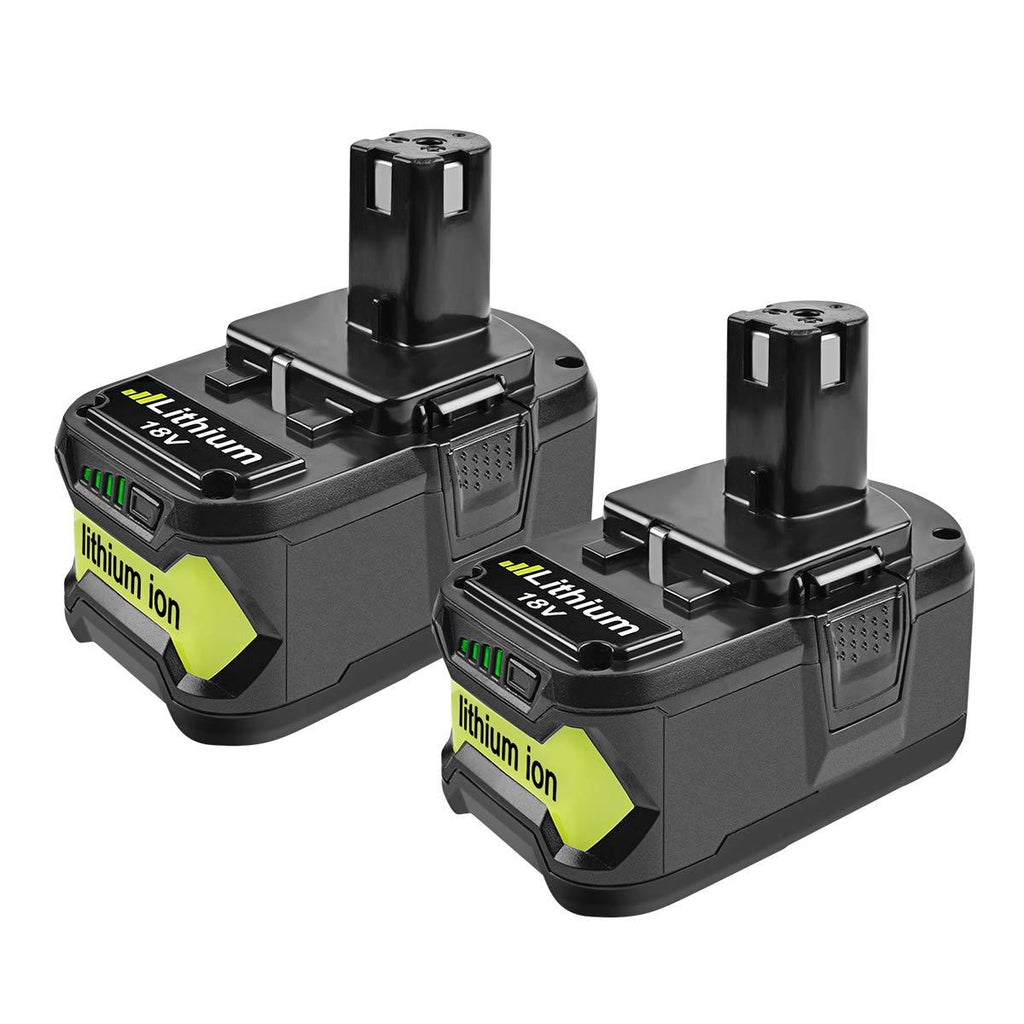 Bonacell P108 4000mAh 18V Replacement Battery(2 Pack) Replacement for Ryobi 18 Volt Battery P100 P104 P105 P102 P103 P107 P109 P108 ONE+ Cordless Tool