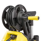 XtremepowerUS Electric Pressure Washer w/Hose Reel Jet Wand Nozzle Adapter Built-in Soap Dispenser 2000 PSI 1.7 GPM, Yellow