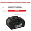 2 Pack 18V 6.0Ah BL1860B Lithium Battery Replace for Makita 18V Battery BL1860 BL1850 BL1840 BL1830 LXT-400 18-VoltCordless Power Tools Batteries with LED Power Display