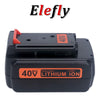 Elefly 2 Pack LBXR36 40V 3.0Ah Lithium Replacement Battery for Black & Decker 40 Volt Li-ion Battery LBXR36 LBX2540 LBX1540 LBXR2036 LBX2040 and Black+Decker 40V Lithium Cordless Power Tools