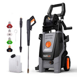 TACKLIFE Electric Pressure Washer, 2300 PSI 1.8 GPM with 20-Foot Hose, 4 Nozzles, Removable Detergent Tank, for Cleaning Cars and Gardens