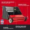 Craftsman CMXGZBF7124266 42 22-cu ft Hi-Speed Tow Lawn Sweeper, Red