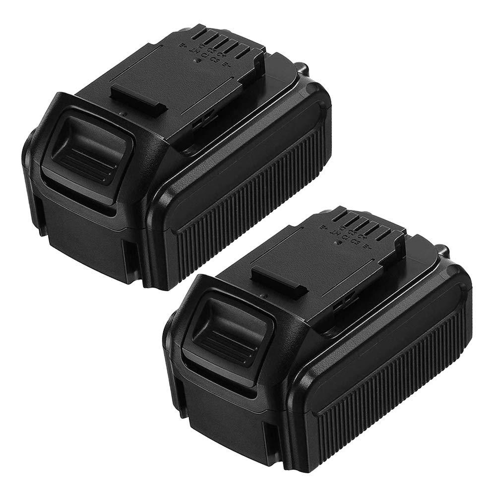 2 Packs 6.0Ah DCB203 Replace for Dewalt 20V Battery XR MAX Lithium DCB200 DCB204 DCB205 DCB205-2 DCB204-2 DCB180 DCD985B with LED Indicator Cordless Tool