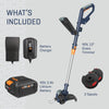 BLUE RIDGE BR8160U 40V 2.0Ah 12'' Cordless Grass Trimmer/String Trimmer/Edger Battery and Charger Included