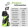 Homdox 3500 PSI Electric Pressure Washer Electric Power Washer 2.6 GPM 1800W High Pressure Washer Cleaner with Hose Reel and 5 Interchangeable Nozzles