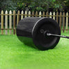 ROVSUN Lawn Roller with Handle Steel Drum, 16 Gallon Garden Yard Kit, Water Filled Push/Pull Sod Roller 16''x19.5''