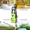 Homdox Power Washer 2600 PSI Electric Pressure Washer 1.6 GPM High Pressure Washer with Power Nozzle Gun and Spray Gun for Car, Garden, Patio (Green)