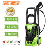 Homdox 3000 PSI Electric Pressure Washer, High Pressure Washer, Professional Washer Cleaner Machine 1800W