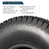 Set of 2 18X7.50-8 18x7.5x8 Turf Saver Lawn & Garden Tire 4PR