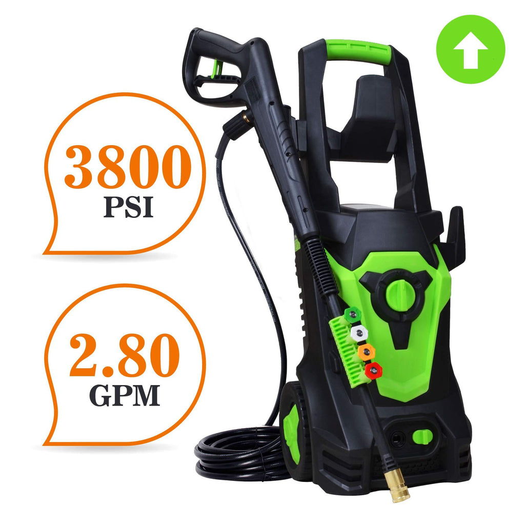 Ekcellent Electric Pressure Washer 3800 PSI 2.8 GPM, Electric Power Washer with 4 Quick-Connect Spray Tips, Car Washer Machine