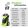 Homdox 3500 PSI Power Washer Electric Pressure Washer 2.6 GPM 1800W Electric Power Washer Cleaner with Hose Reel and 4 Nozzles