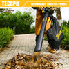 Leaf Blower Vacuum, TECCPO 12-Amp 250MPH 410CFM 3 in 1 Corded Electric Two-Speed Professional Sweeper/Vac/Mulcher, Metal Blade, Ideal for Lawn and Garden - TABV01G