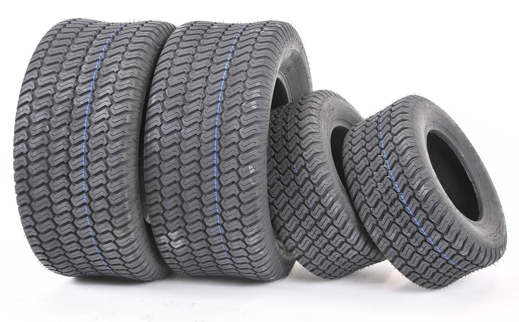 Set of 4 New Lawn Mower Turf Tires 16x6.5-8 Front & 23x10.5-12 Rear /4PR -13019/13049