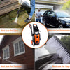 LINLUX Electric Pressure Washer, 2100 PSI 1.80 GPM, Professional Power Washer Cleaner with Adjustable Spray Nozzle, Extra Turbo Nozzle, Onboard Detergent Tank, Cleaning Brush