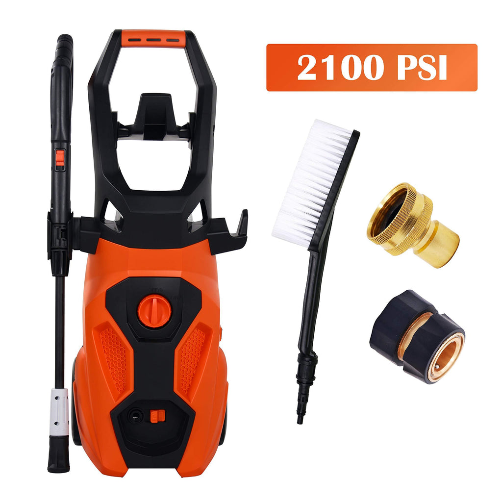 Kazila Electric Pressure Washer 2100PSI 1.8 GPM Power Pressure Washer Cleaner Machine with Spray Gun, Adjustable Nozzles, Onboard Detergent Tank